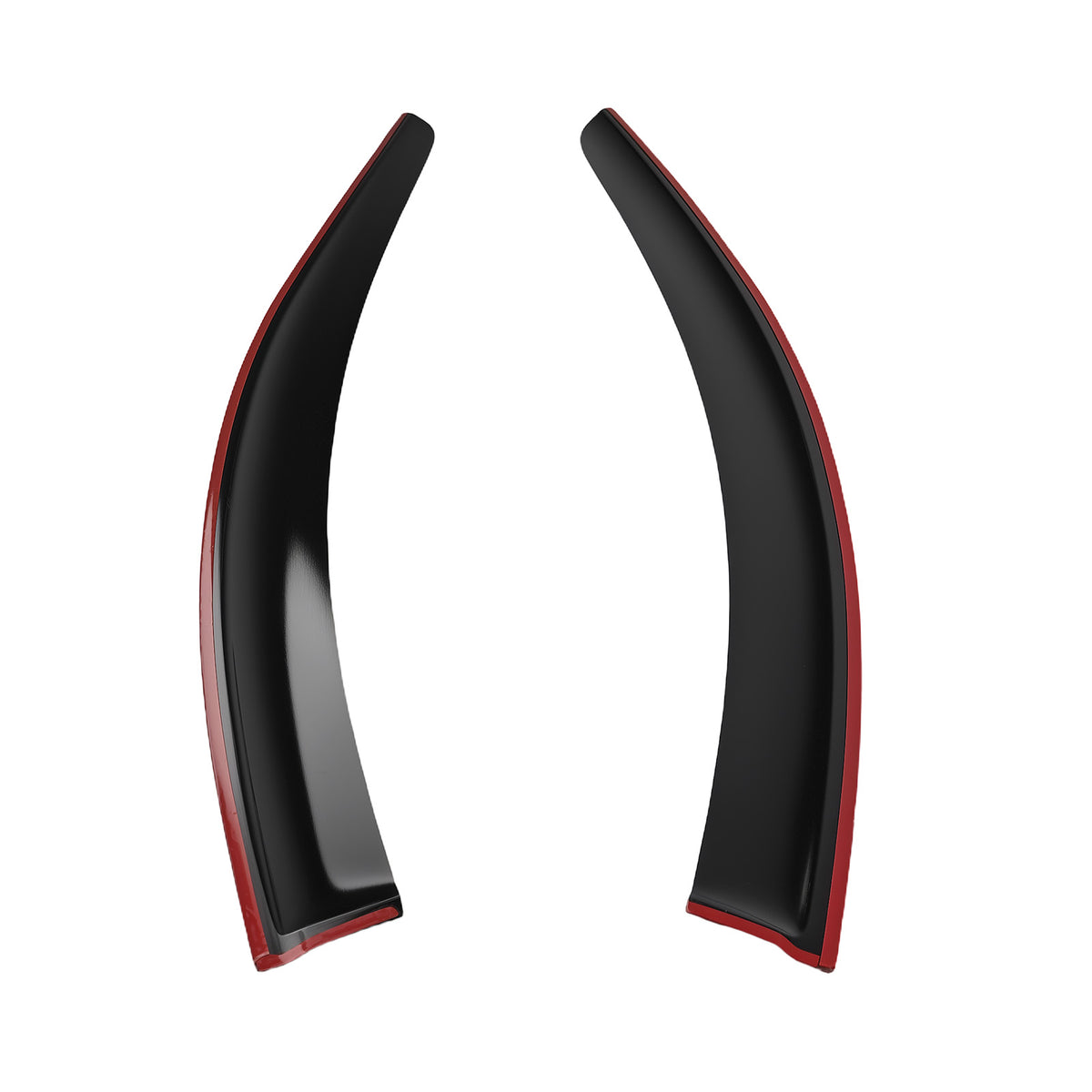 4Pcs Rain Deflectors Visors compatible For Honda HR-V 2016-2022 Outside Mount Black Tinted