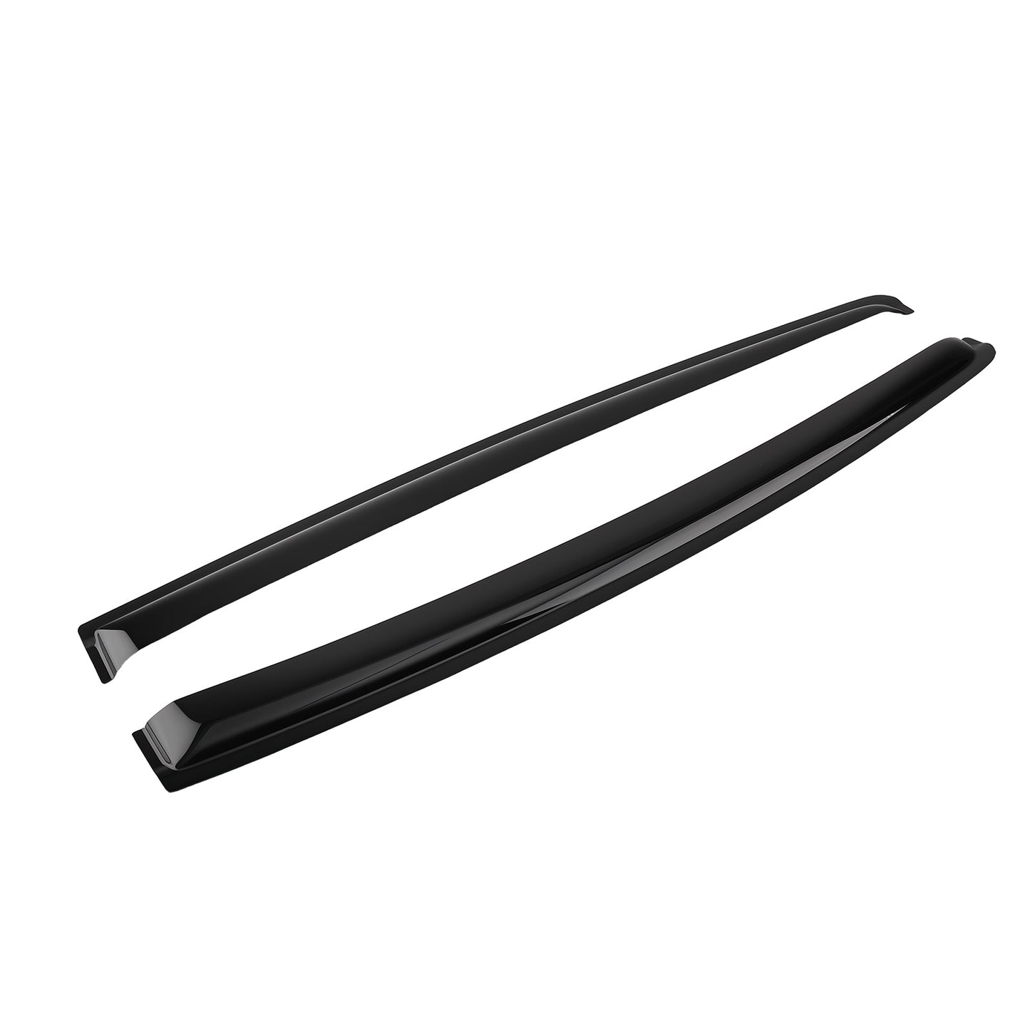 4Pcs Rain Deflectors Visors compatible For Honda HR-V 2016-2022 Outside Mount Black Tinted