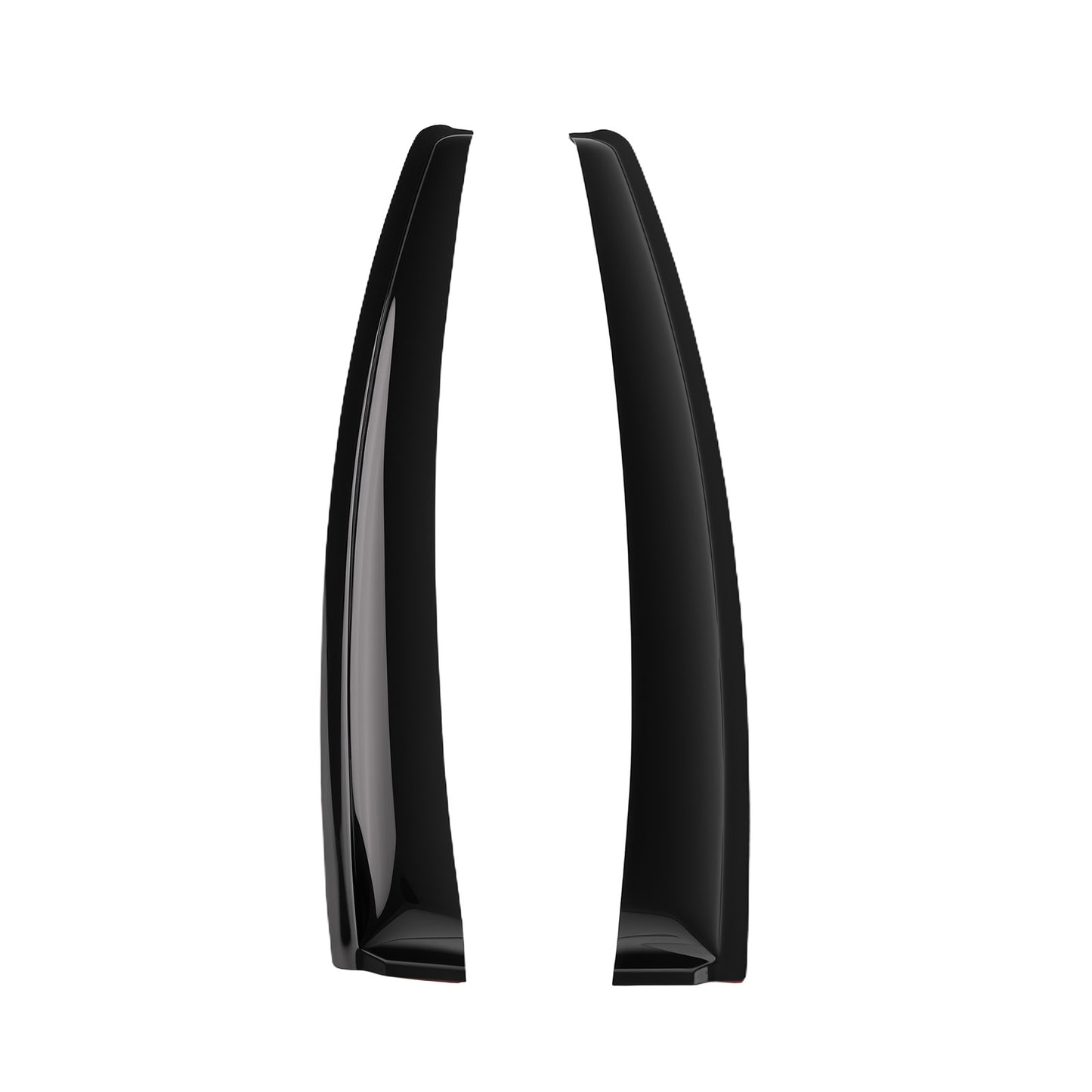 4Pcs Rain Deflectors Visors compatible For Honda HR-V 2016-2022 Outside Mount Black Tinted