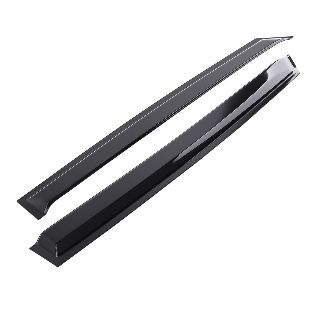 Outside Mount Window Deflectors compatible For Hyundai Santa Fe 2013-2018 Black 4PC Set