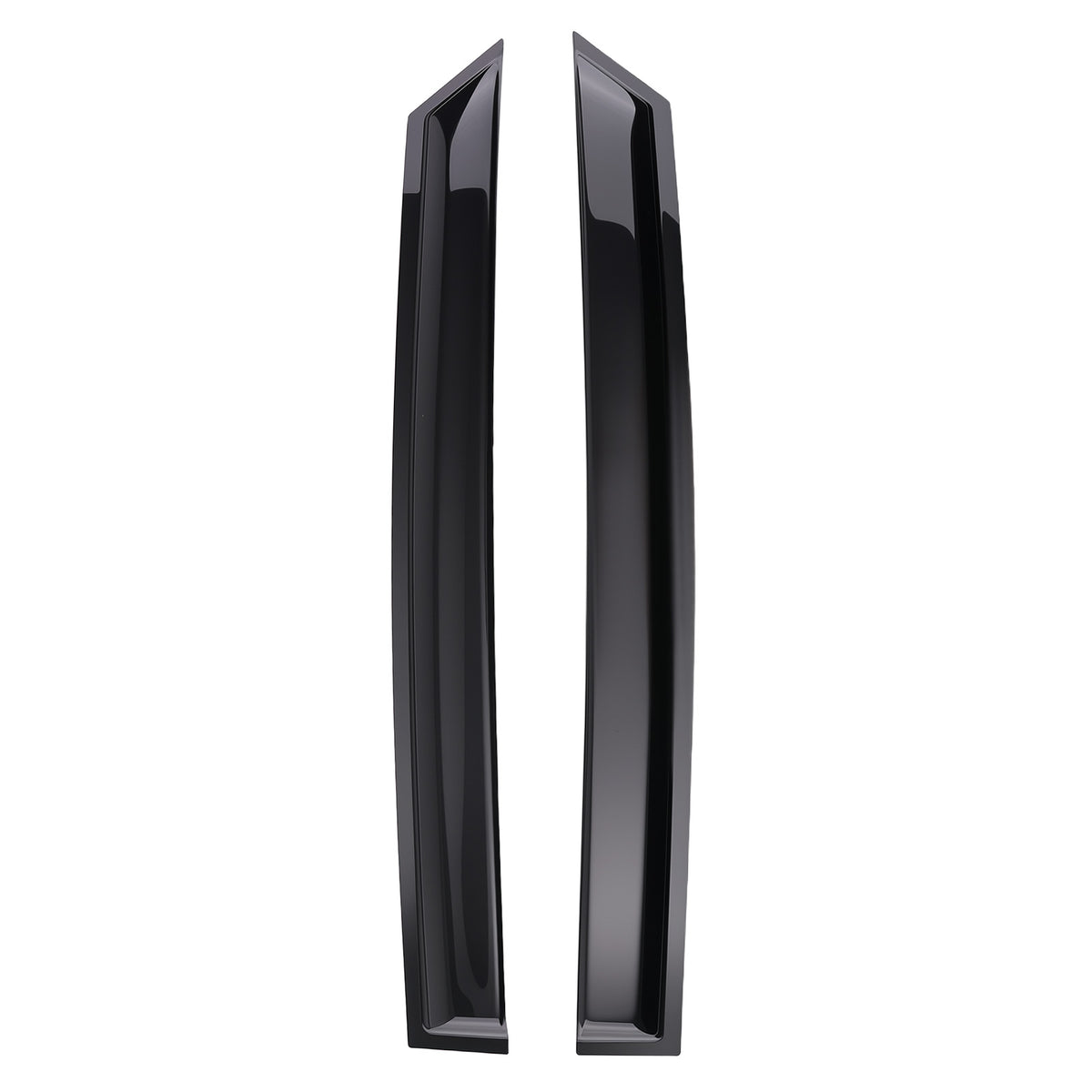Outside Mount Window Deflectors compatible For Hyundai Santa Fe 2013-2018 Black 4PC Set