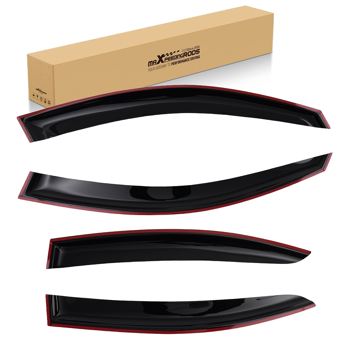 Rain Guards compatible For Lexus IS250 IS350 2006-2012 Window Visor compatible For Vent 4Pcs Set