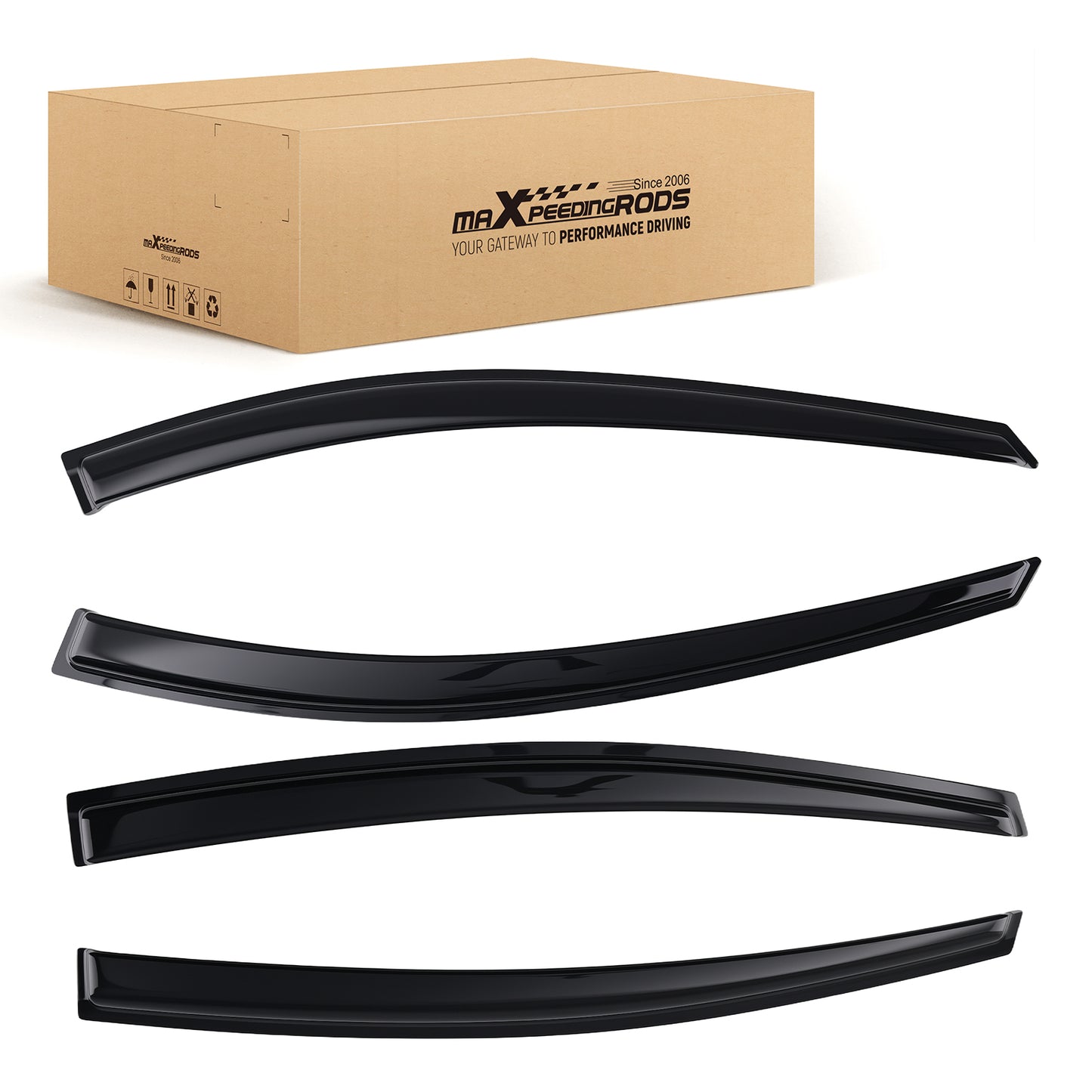 4Dr Sedan Window Rain Guards compatible For Nissan Sentra 2020-2024 Wind Deflector