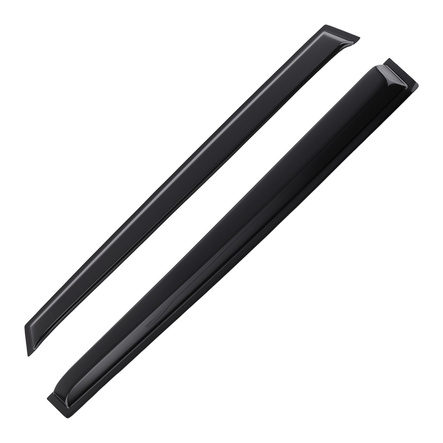 4PC Window Visor Rain Guard Visors Set compatible For Toyota RAV4 2006-2012 Black Tinted