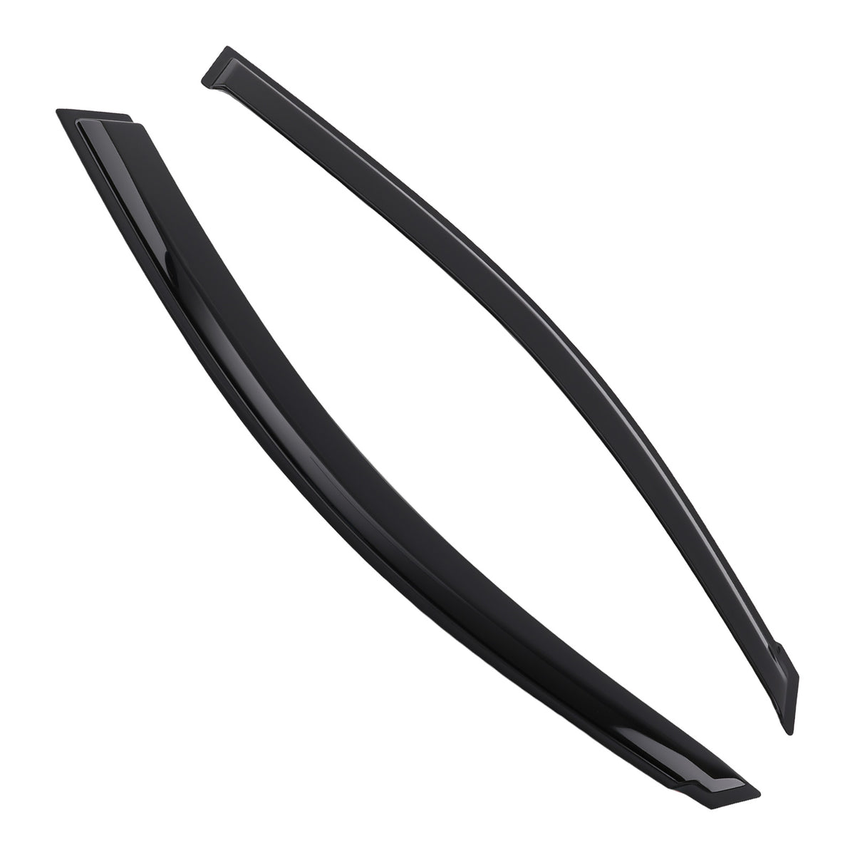 4PC Window Visor Rain Guard Visors Set compatible For Toyota RAV4 2006-2012 Black Tinted