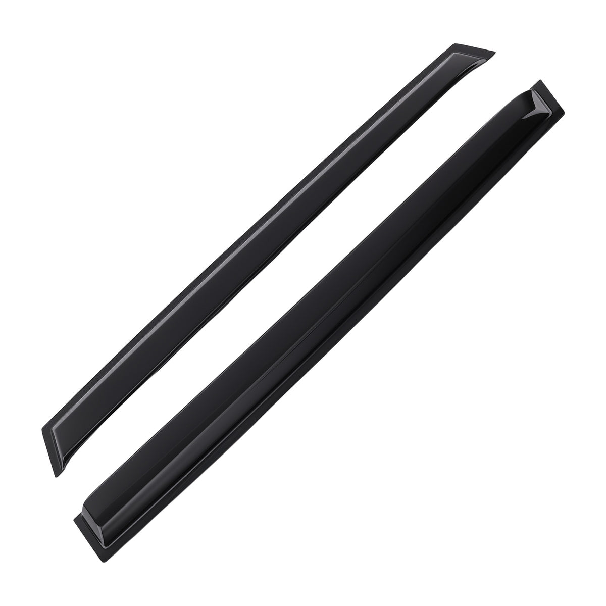 4PC Window Visor Rain Guard Visors Set compatible For Toyota RAV4 2006-2012 Black Tinted