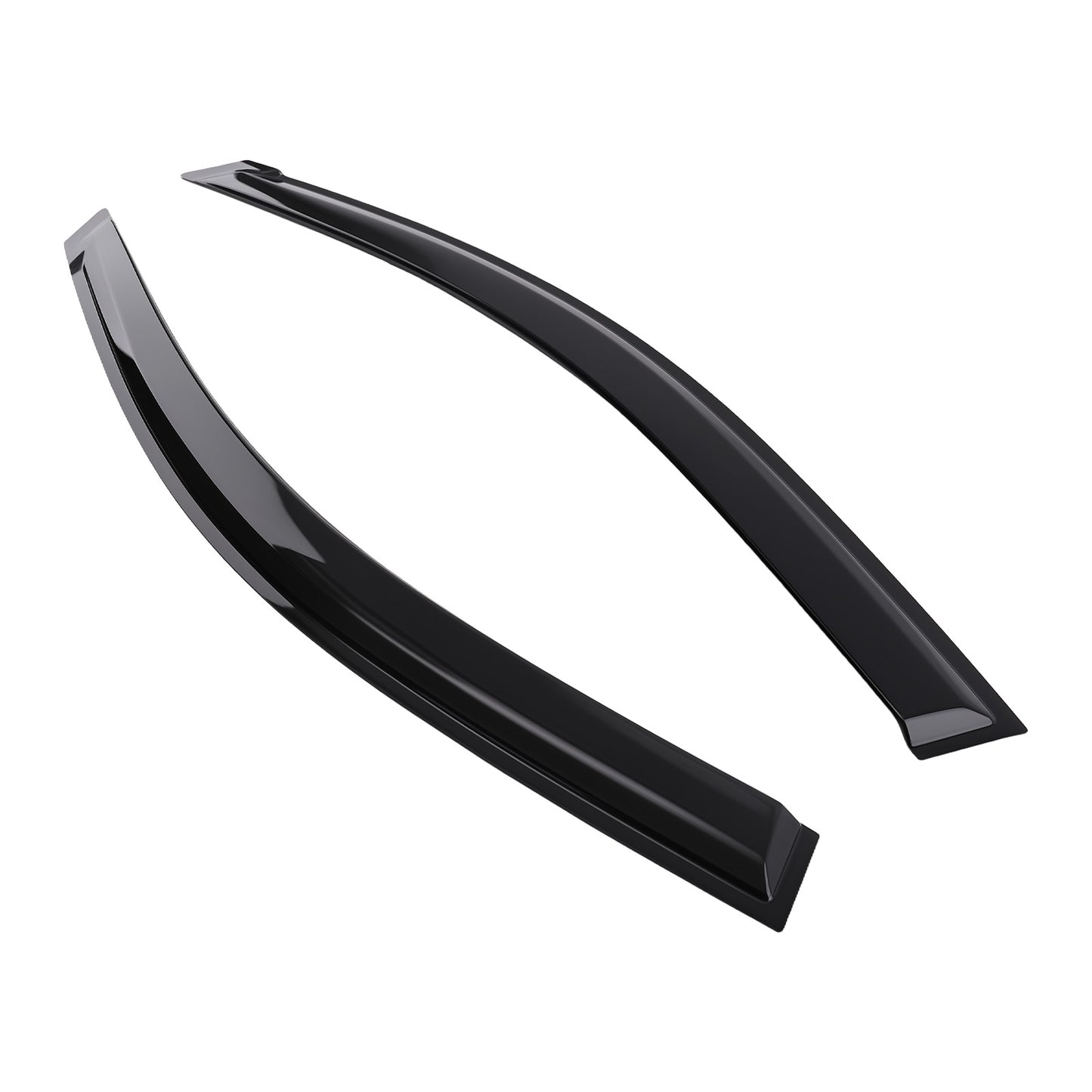 4PC Window Visor Rain Guard Visors Set compatible For Toyota RAV4 2006-2012 Black Tinted