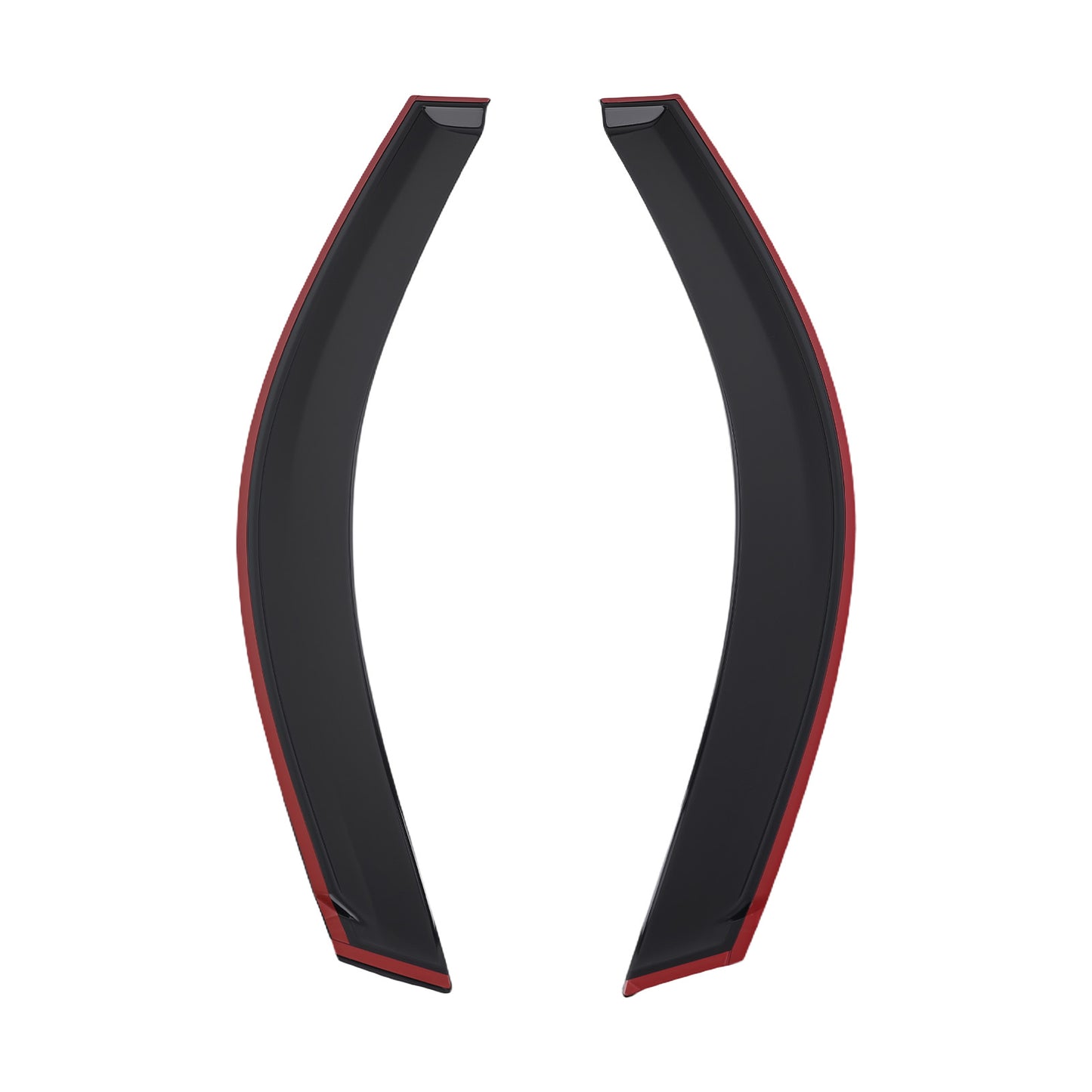 4PC Window Visor Rain Guard Visors Set compatible For Toyota RAV4 2006-2012 Black Tinted