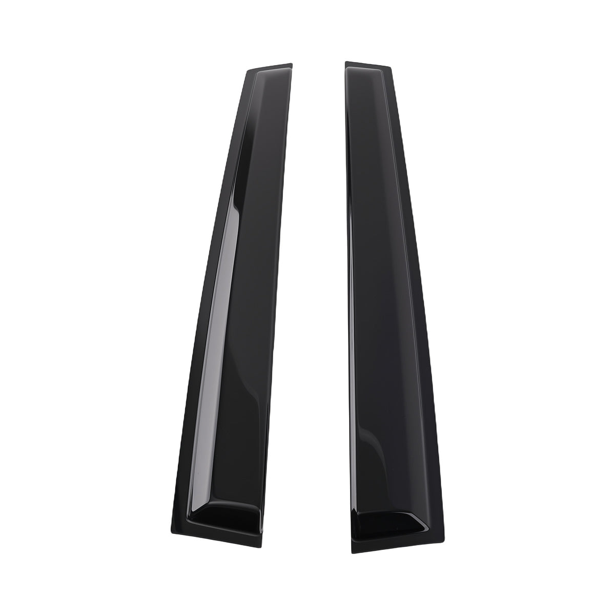 4PC Window Visor Rain Guard Visors Set compatible For Toyota RAV4 2006-2012 Black Tinted