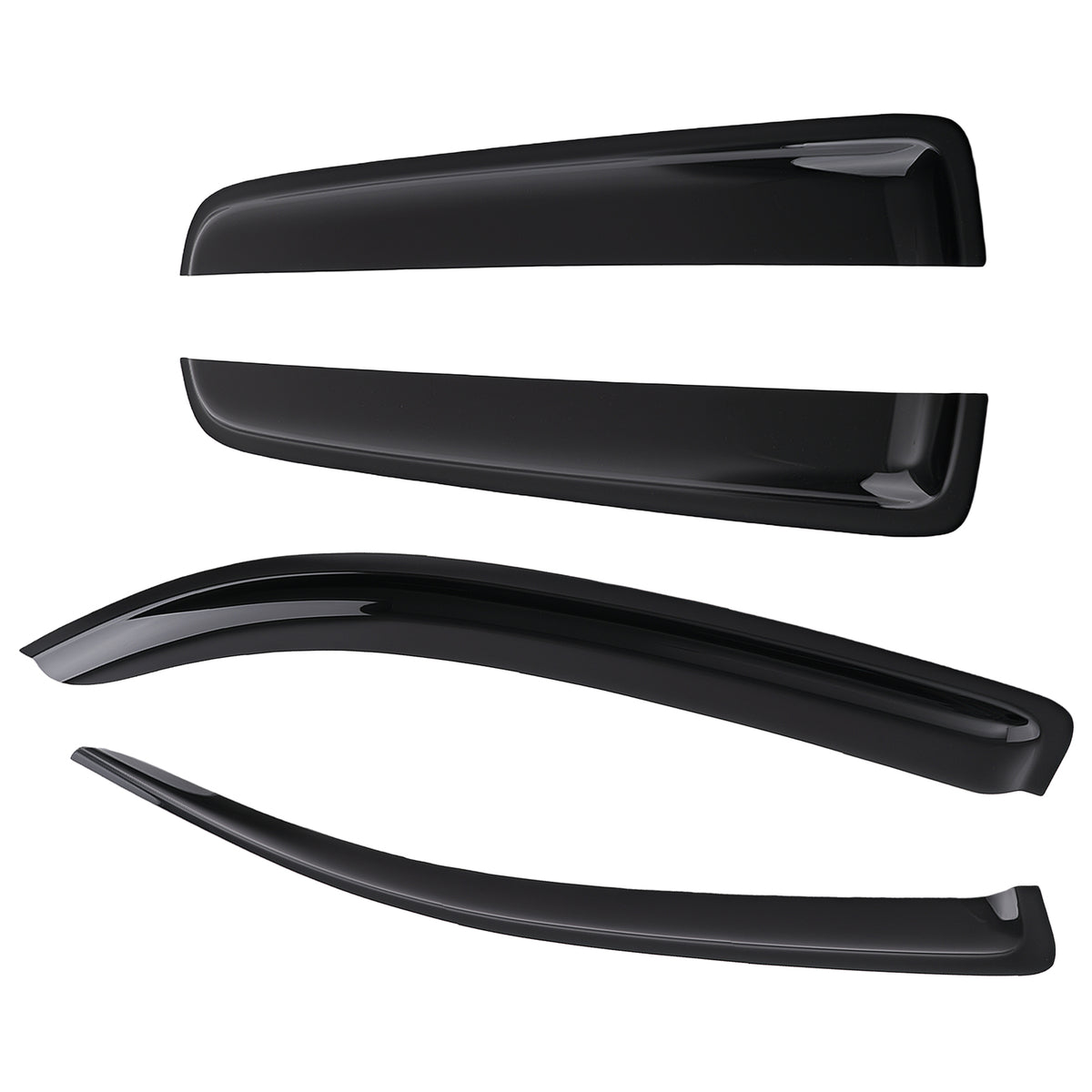 4PCS Window Deflectors Rain Guards compatible For Toyota Tacoma Double Cab 2016-2023