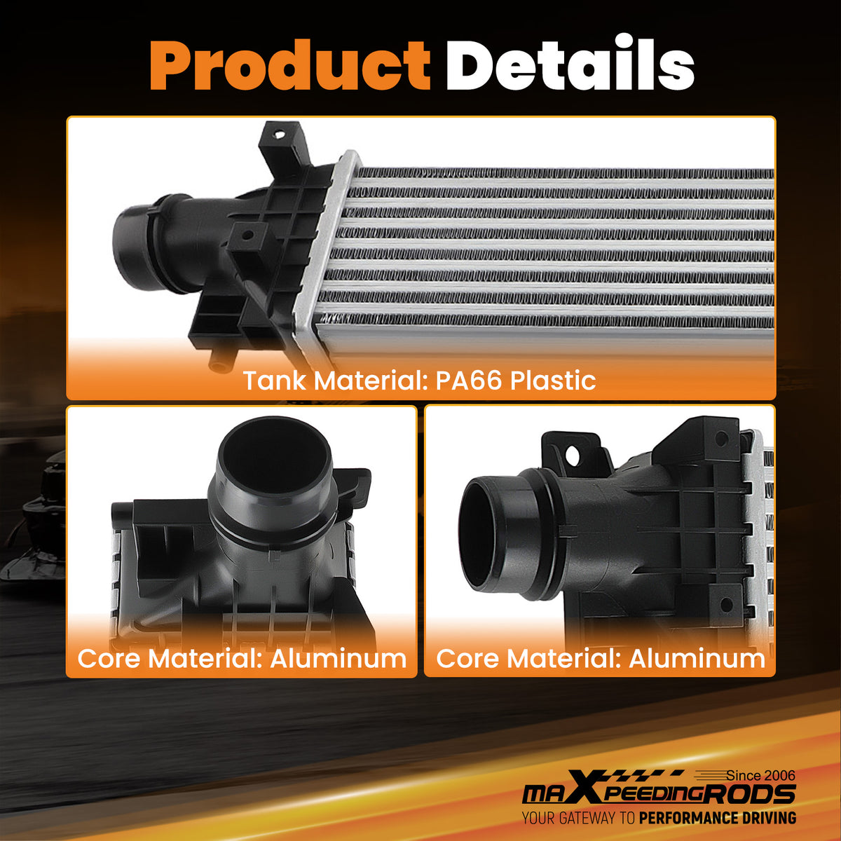 Intercooler Charge Air Cooler compatible For Chevy Trax compatible For Buick Encore 1.4T Turbo 95026333