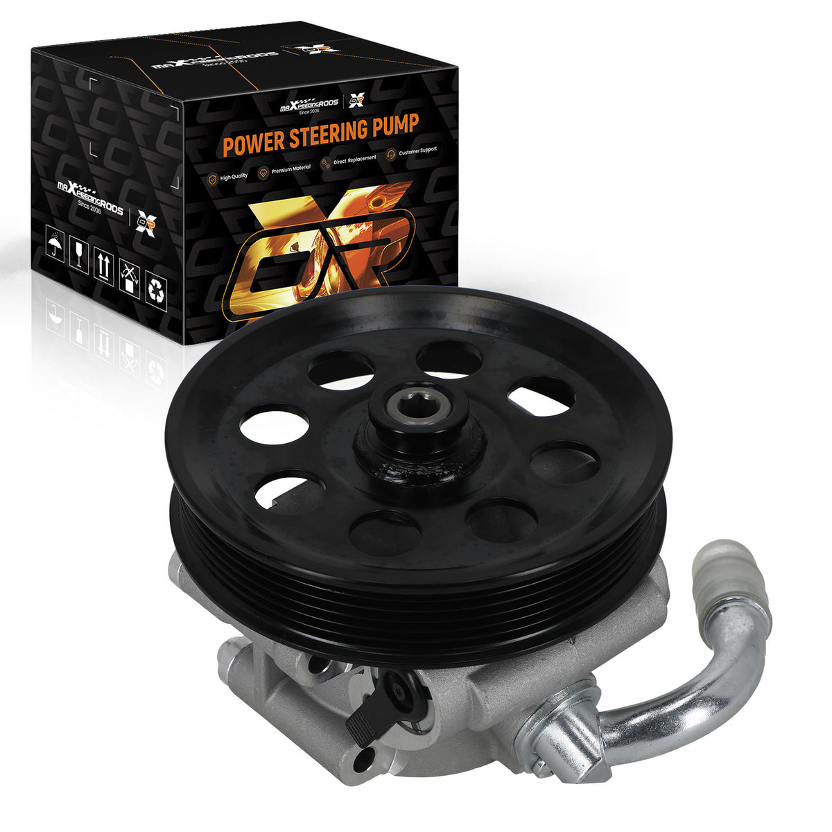 Power Steering Pump compatible For Ford Expedition compatible For Lincoln Navigator 11-14 BL1Z3A696A