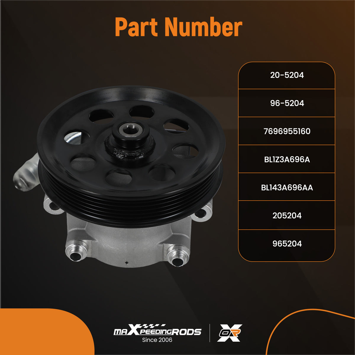 Power Steering Pump compatible For Ford Expedition compatible For Lincoln Navigator 11-14 BL1Z3A696A