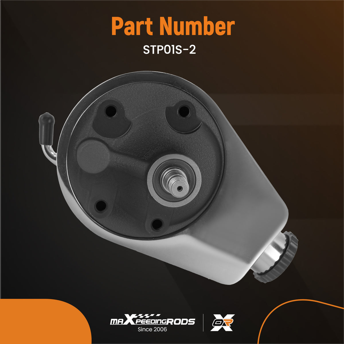 Power Steering Pump compatible For Chevy BBC SBC 350 454 Chrome Saginaw 5/8" Key Way Style