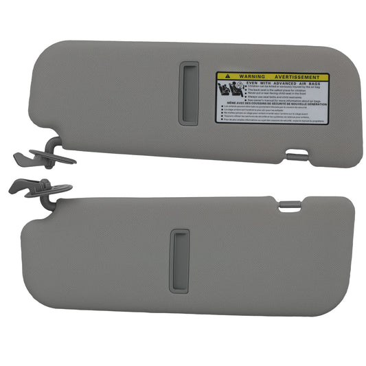 Pair Sun Visor Gray compatible for Hyundai Elantra 11-15 852103X000TX Driver Passenger