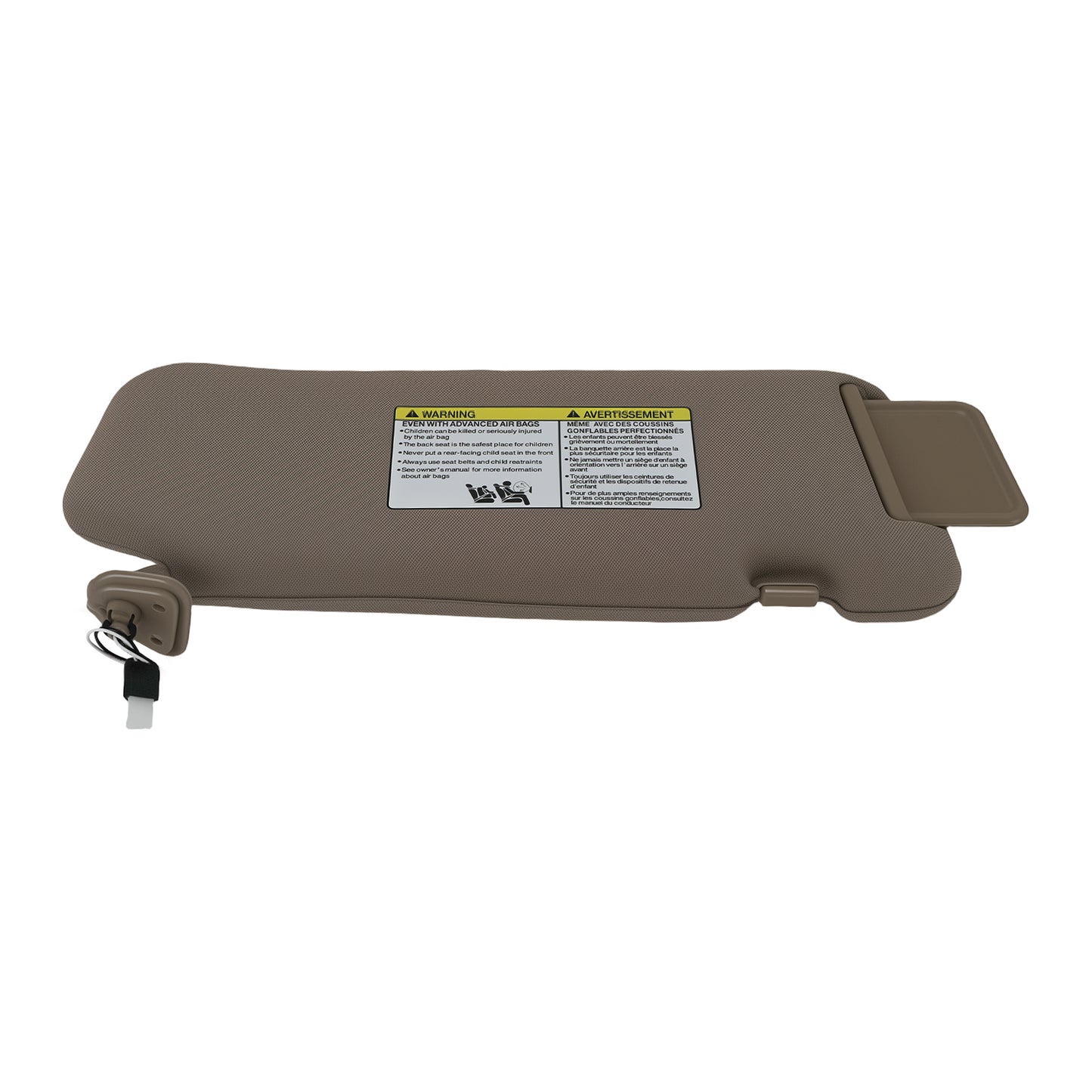 Beige Driver Sun Visor Left compatible For Nissan Murano 2009-2014 96401-1AA1B