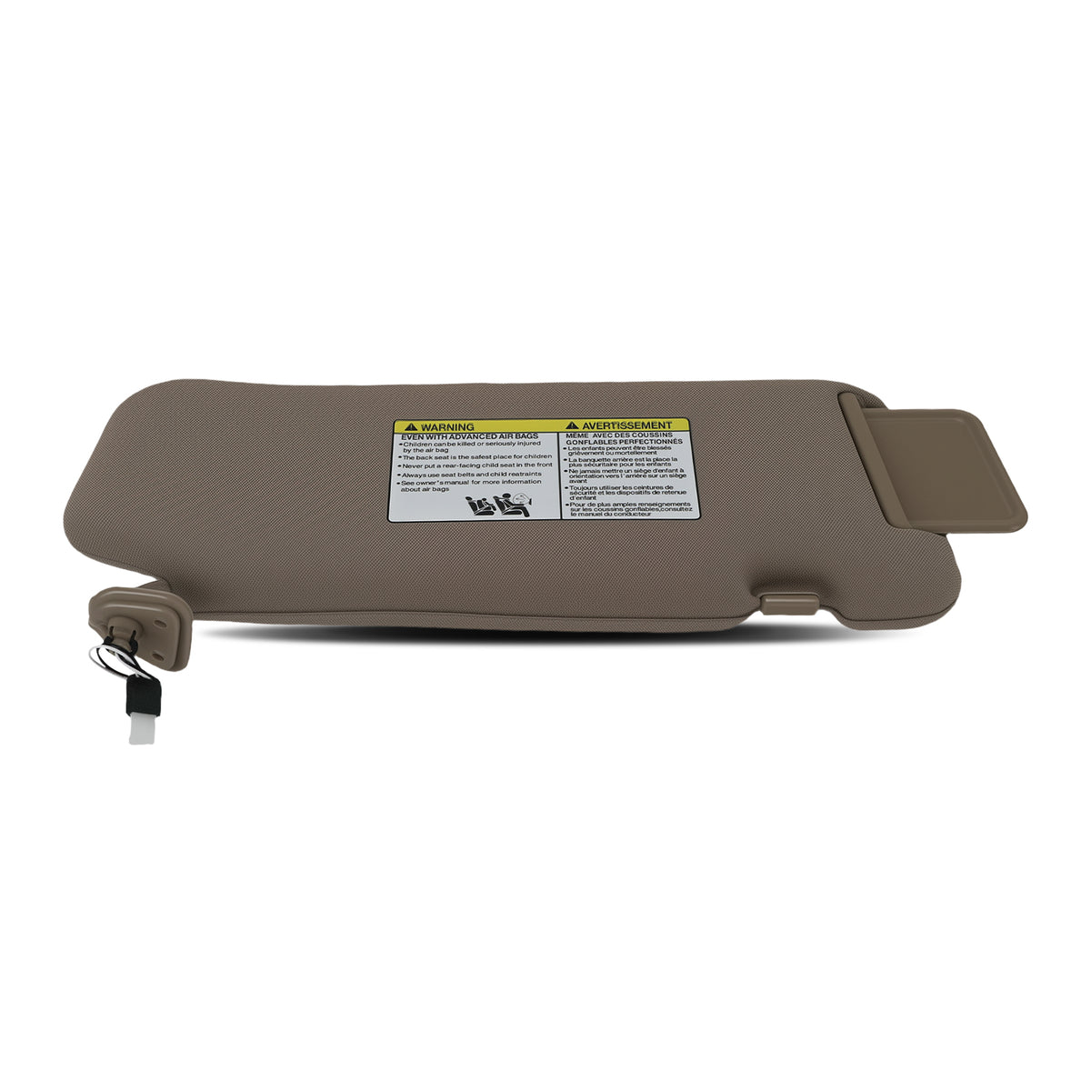 Beige Driver Sun Visor Left compatible For Nissan Murano 2009-2014 96401-1AA1B