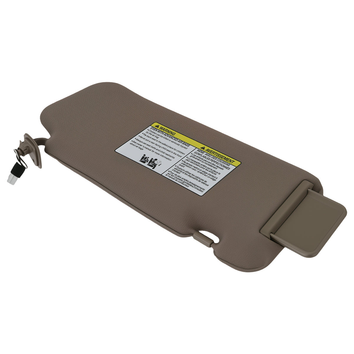 Beige Driver Sun Visor Left compatible For Nissan Murano 2009-2014 96401-1AA1B