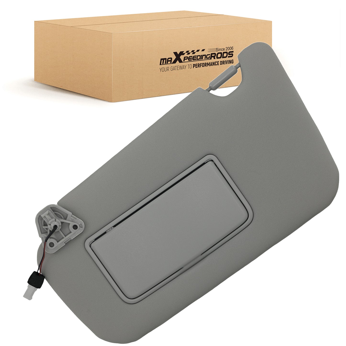 Left Sun Visor compatible For Nissan Sentra 2013-2019 96401-3SG8A Gray Replacement W/ Light