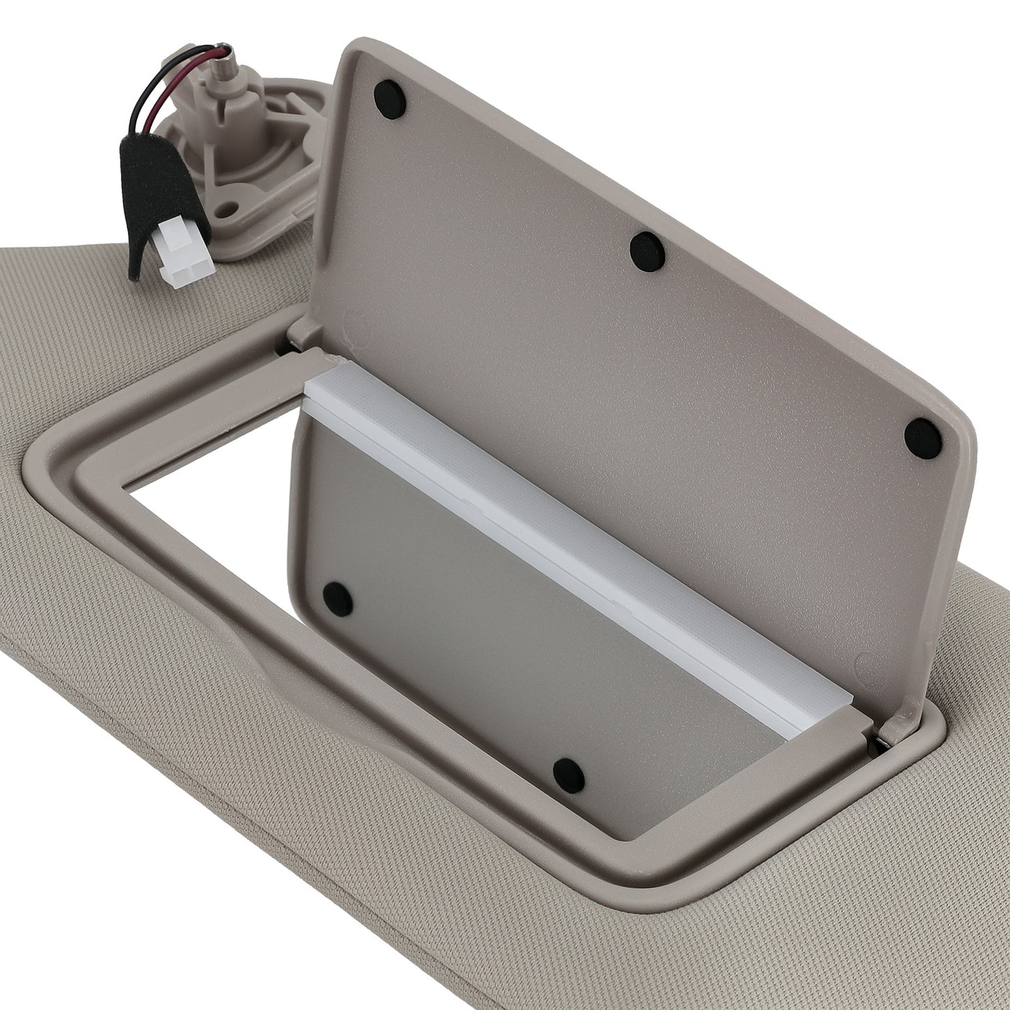 Beige Sun Visor w/ Light Front Left compatible for Nissan Altima 13-2018 964013TA2A Driver