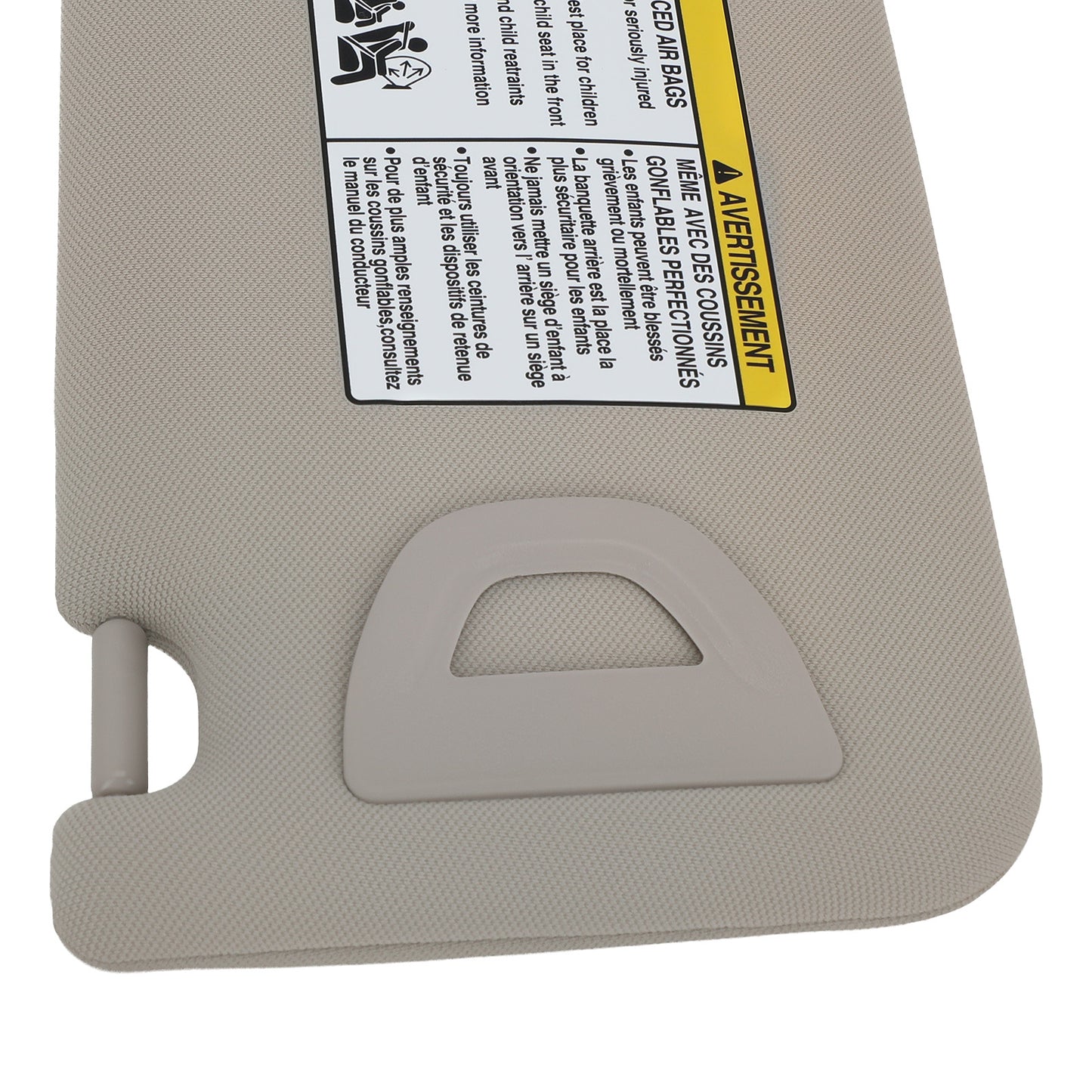 Beige Sun Visor w/ Light Front Left compatible for Nissan Altima 13-2018 964013TA2A Driver