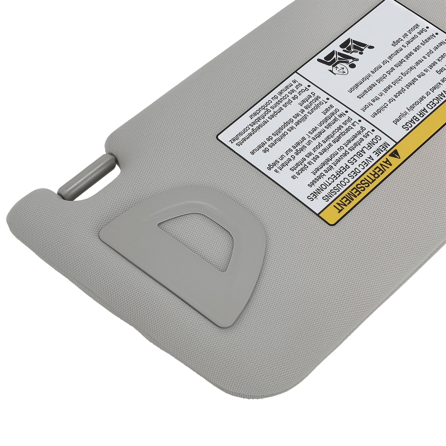 Driver+Passengerwith Light Sun Visorfor compatible for Nissan Altima 13-18 96401-3TA2A Gray