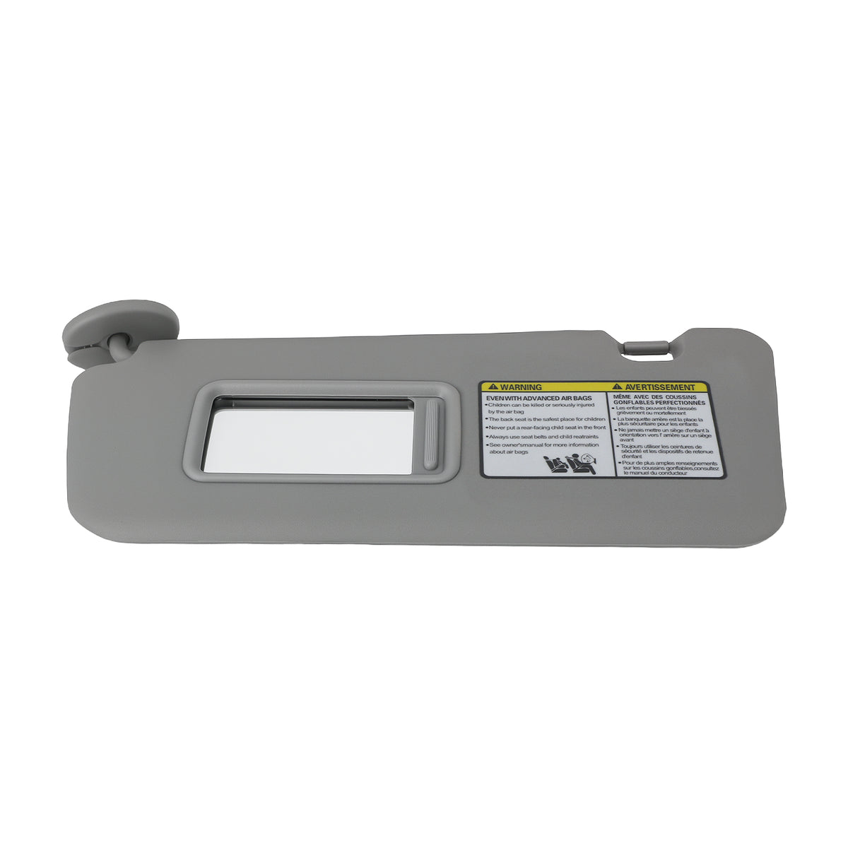 Gray Left Sun Visor Plastic compatible For Toyota RAV4 2004-2005 74320-42420-B0 New