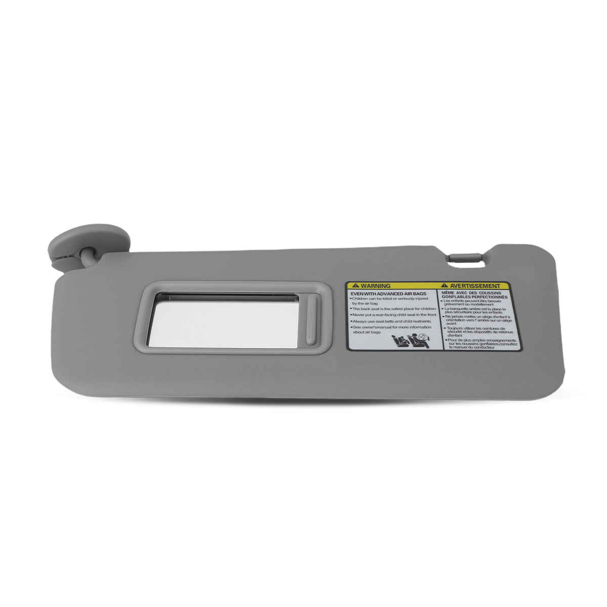 Gray Left Sun Visor Plastic compatible For Toyota RAV4 2004-2005 74320-42420-B0 New