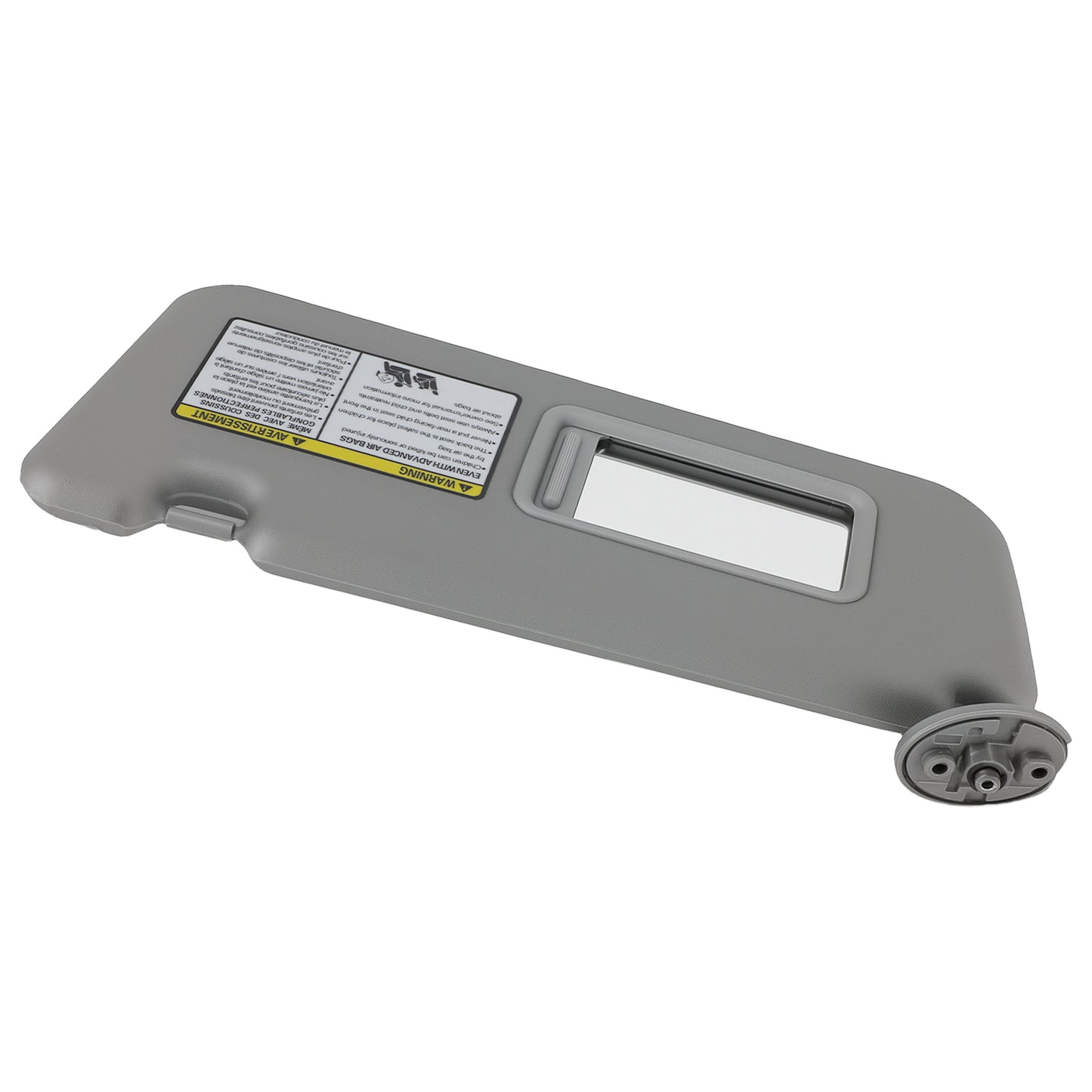 Gray Left Sun Visor Plastic compatible For Toyota RAV4 2004-2005 74320-42420-B0 New