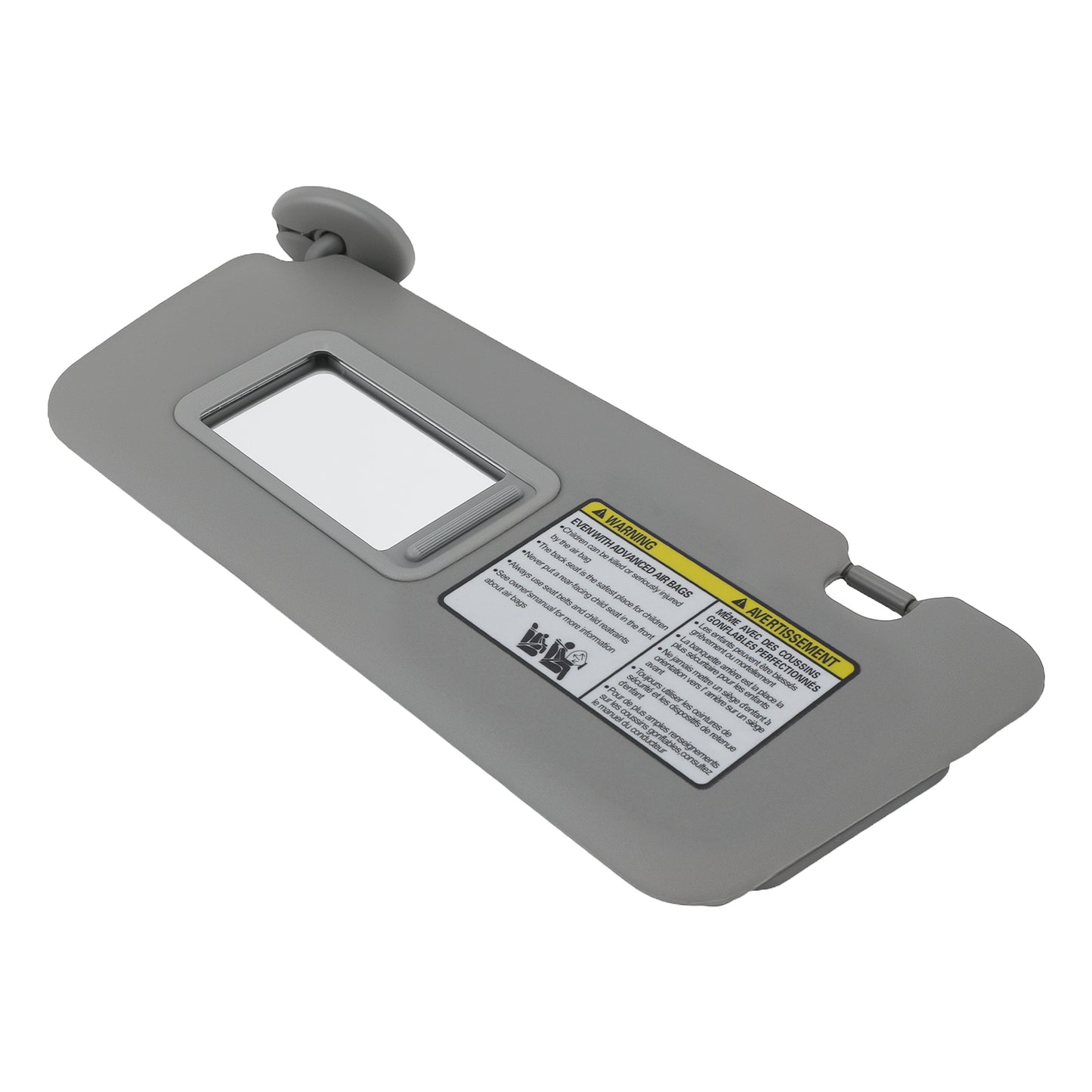 Gray Left Sun Visor Plastic compatible For Toyota RAV4 2004-2005 74320-42420-B0 New