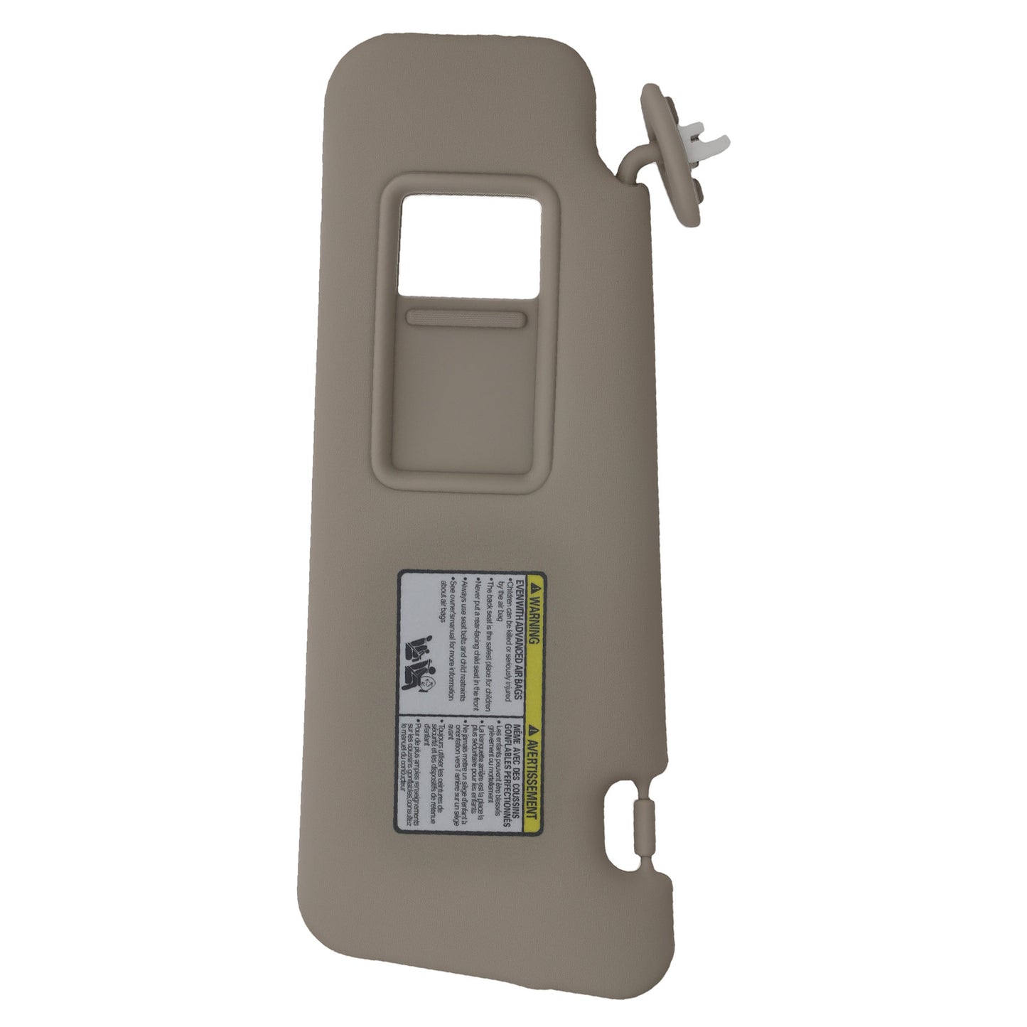 Driver Side Sun Visor compatible for Toyota Highlander 08-13 74320-48500-E0 Left Beige