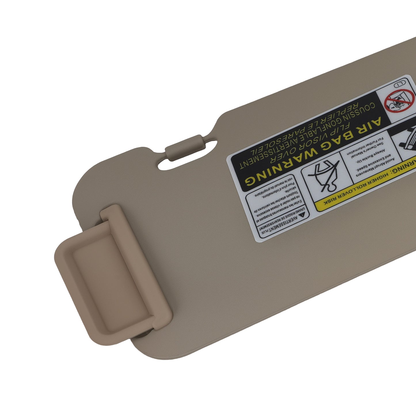 Driver Side Sun Visor compatible for Toyota Highlander 08-13 74320-48500-E0 Left Beige
