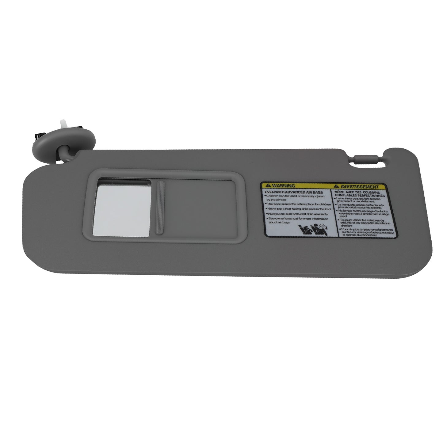 Driver Side Sun Visor compatible for Toyota RAV4 2006-2012 74320-42501-B2 Front Left Gray