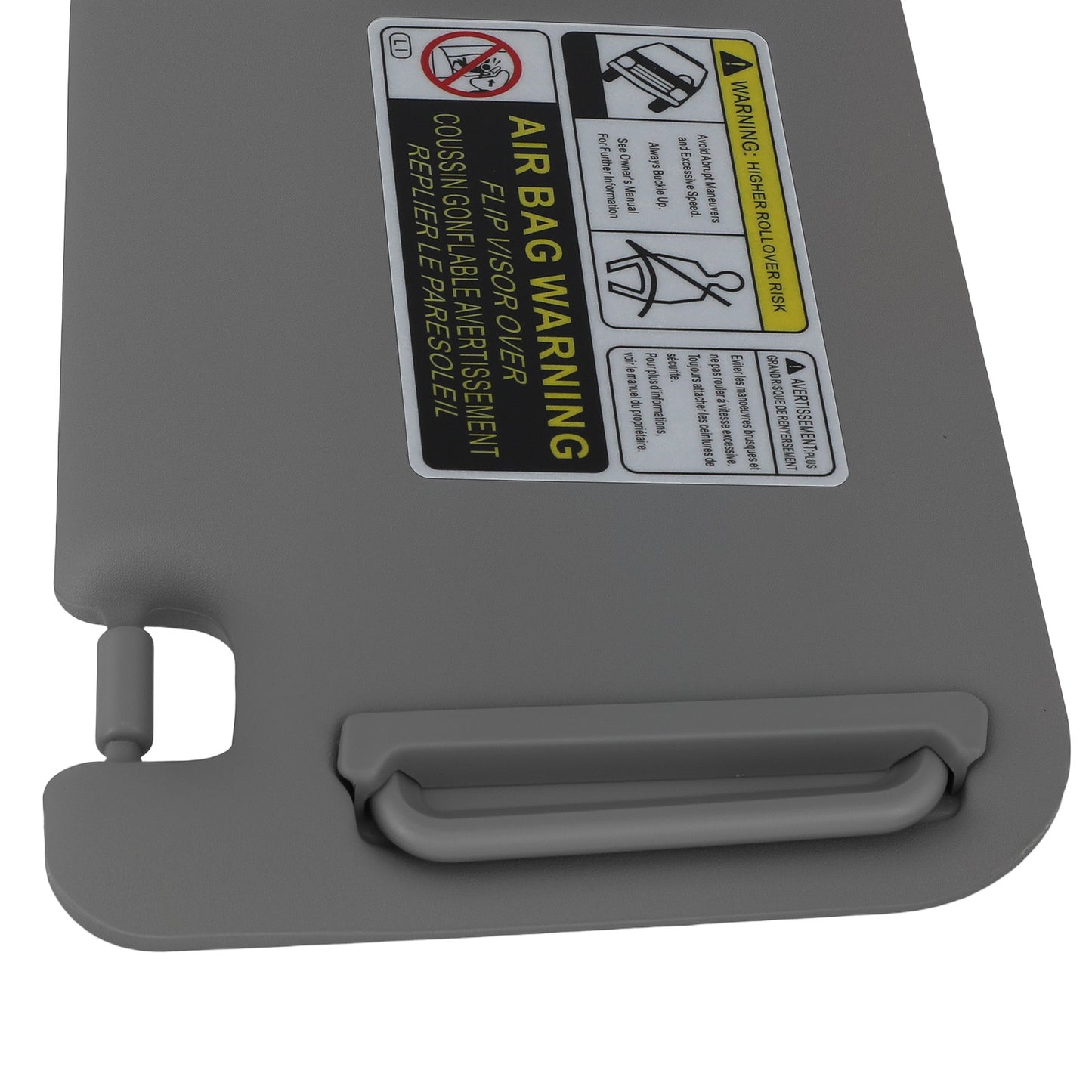 Driver Side Sun Visor compatible for Toyota RAV4 2006-2012 74320-42501-B2 Front Left Gray