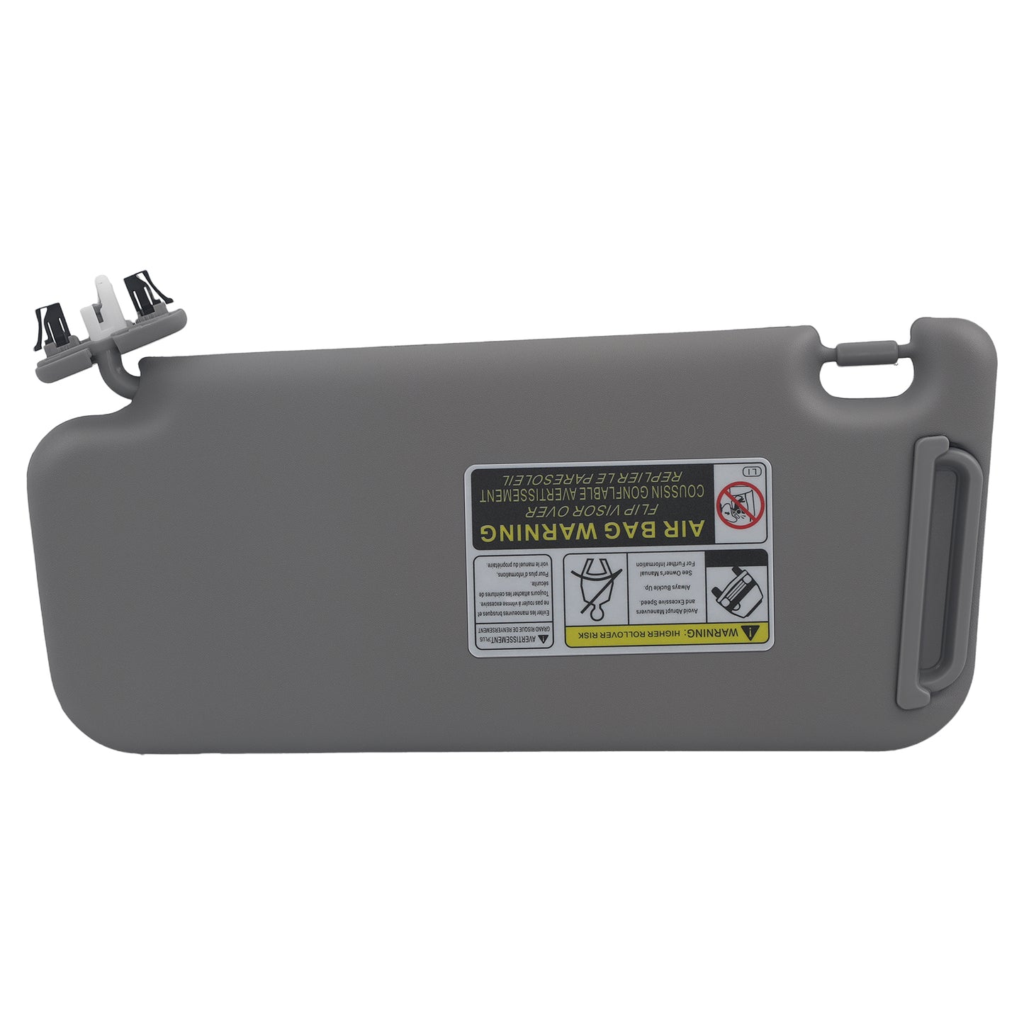 Front Passenger Sun Visor compatible for Toyota RAV4 06-13 74310-42452-B2 Gray Right Side