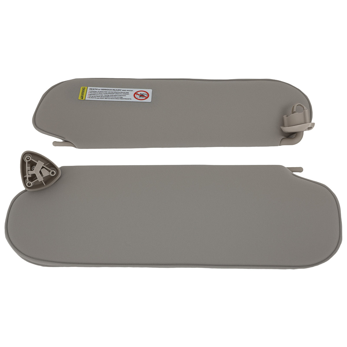 Beige Sun Visor Pair compatible For Chevy Express compatible For GMC Savana Van 1999-2019 84054695