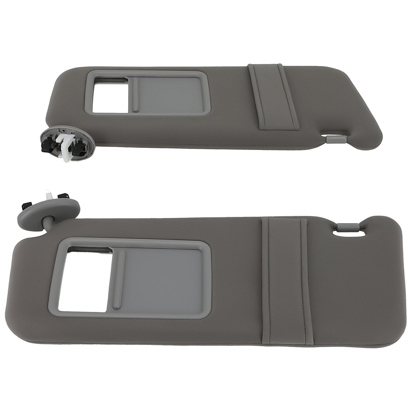 Front Gray Sun Visor Pair compatible for Toyota Camry 07-11 74310-06770-B0 Driver Passenger
