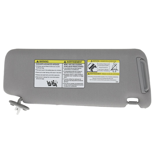 Driver Left Sun Visor compatible for Toyota 4Runner 2010-23 74320-35A90-B1 Gray Front