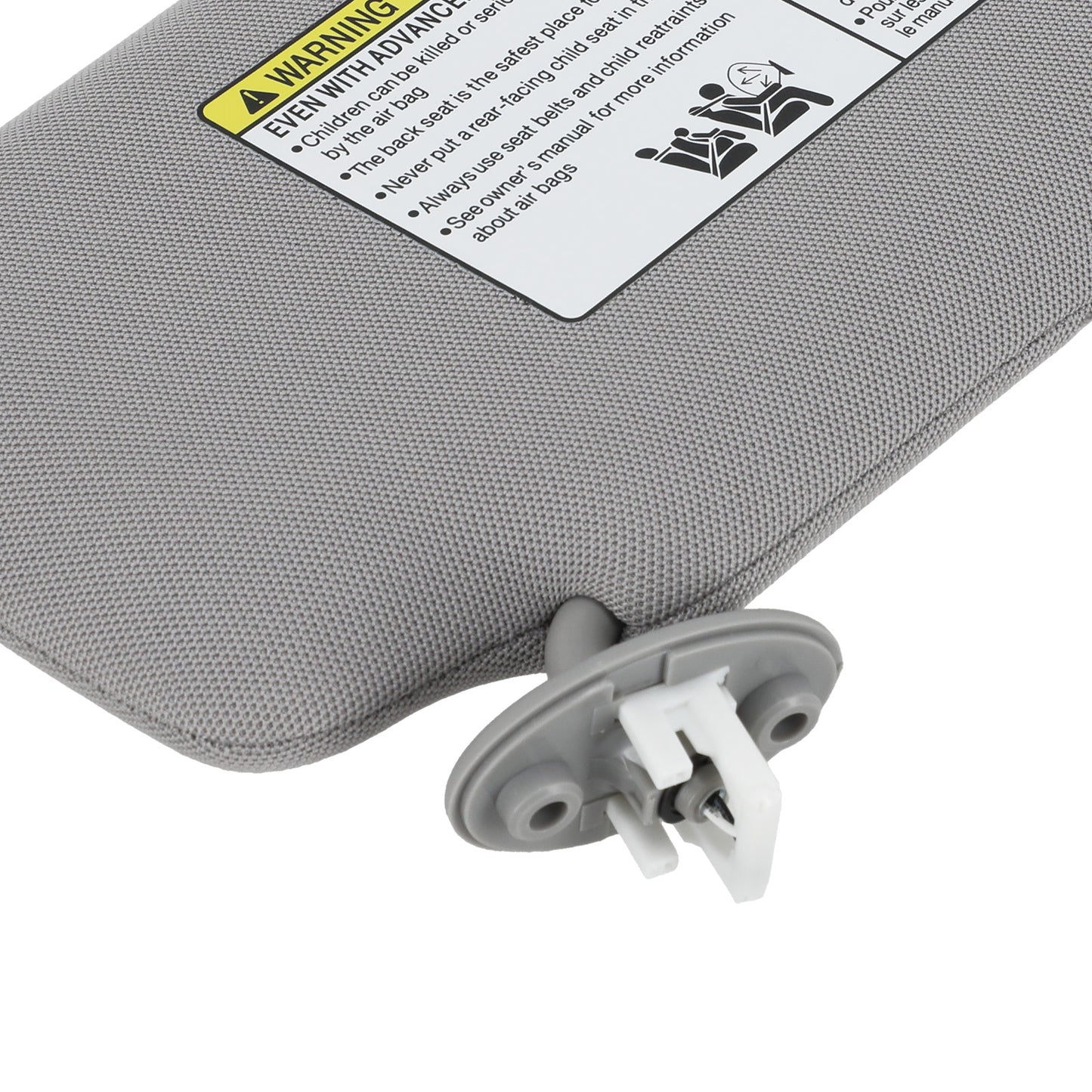 Driver Left Sun Visor compatible for Toyota 4Runner 2010-23 74320-35A90-B1 Gray Front