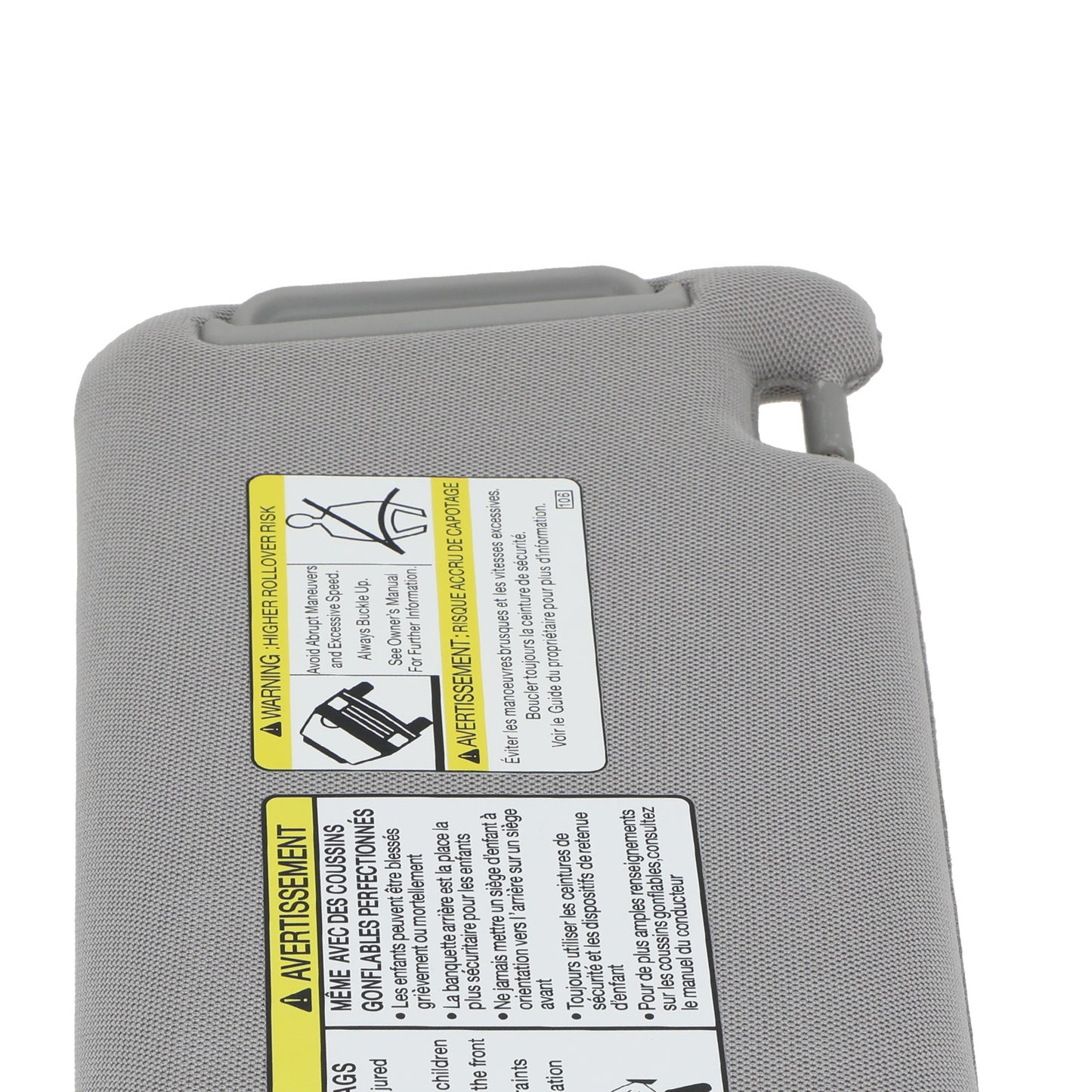 Driver Left Sun Visor compatible for Toyota 4Runner 2010-23 74320-35A90-B1 Gray Front
