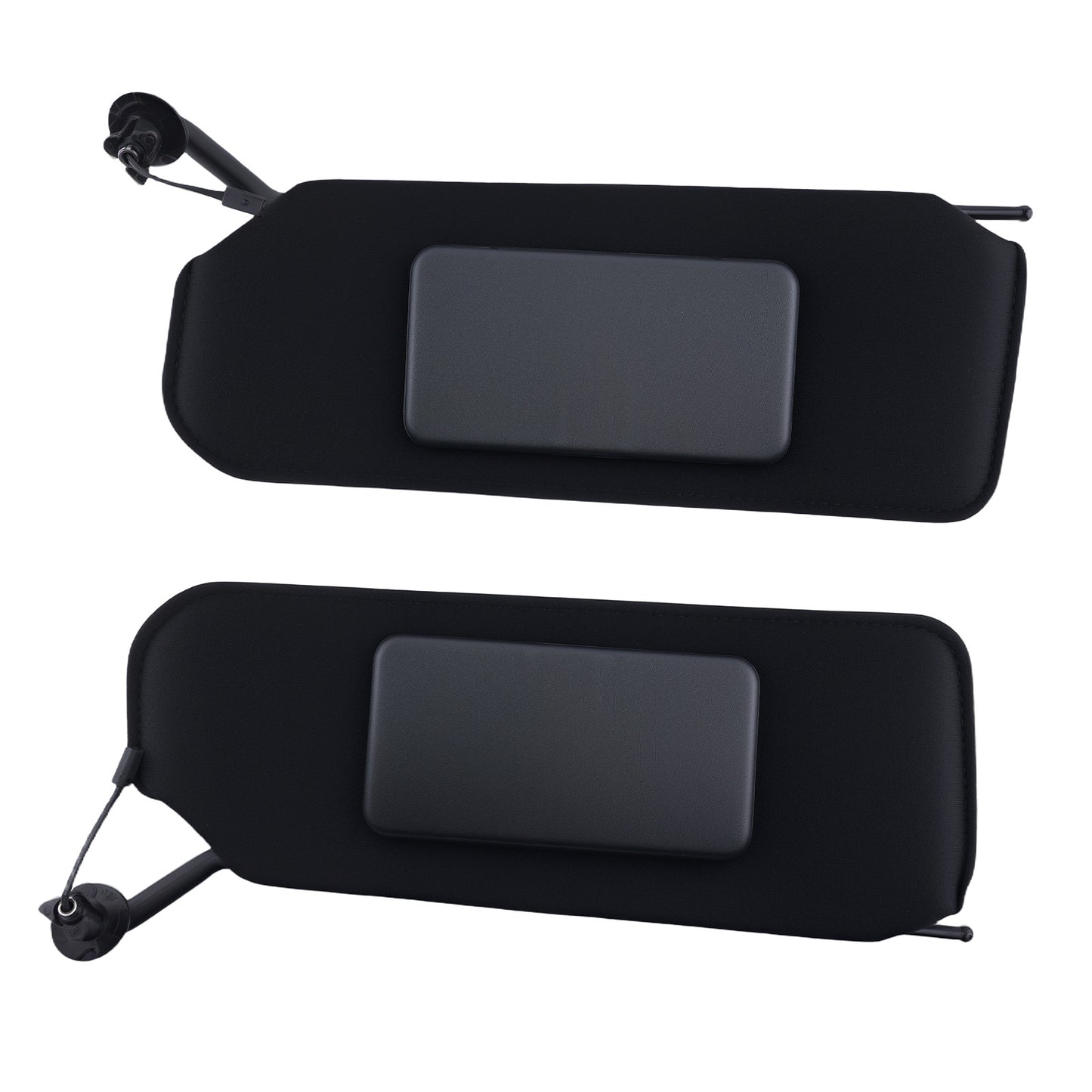 Pair Sun Visor Pair compatible For Chevrolet Corvette C5 Light 1997-2004 Black 10442033
