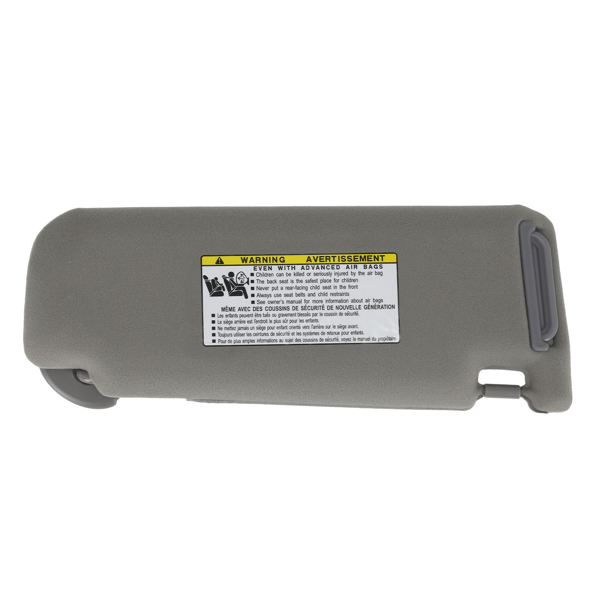 Driver Side Gray Sun Visor compatible For Toyota Camry 12-17 74320-06621-B2 Front Left