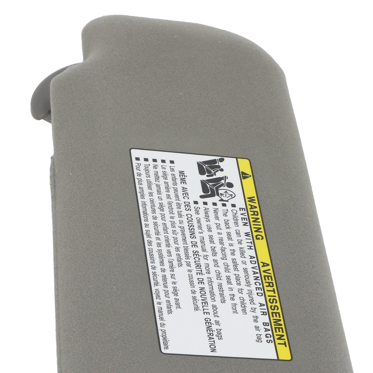 Driver Side Gray Sun Visor compatible For Toyota Camry 12-17 74320-06621-B2 Front Left