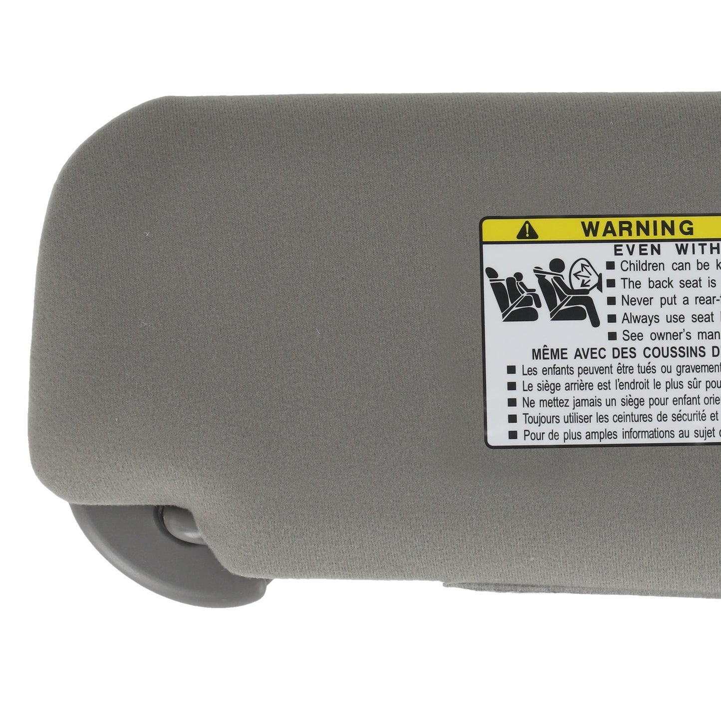 Driver Side Gray Sun Visor compatible For Toyota Camry 12-17 74320-06621-B2 Front Left