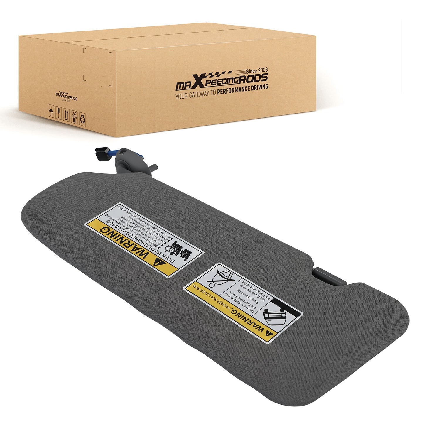 Right Side Sun Visor compatible for Honda CR-V 17-22 Gray 83230-TLA-A12ZB w/ Mirror